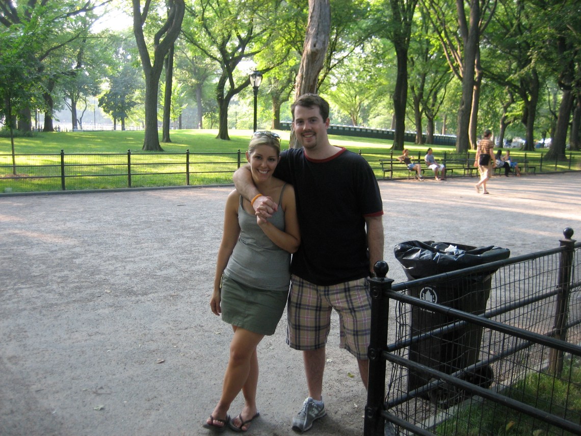 Our first ever trip to "Poets Walk" in Central Park!